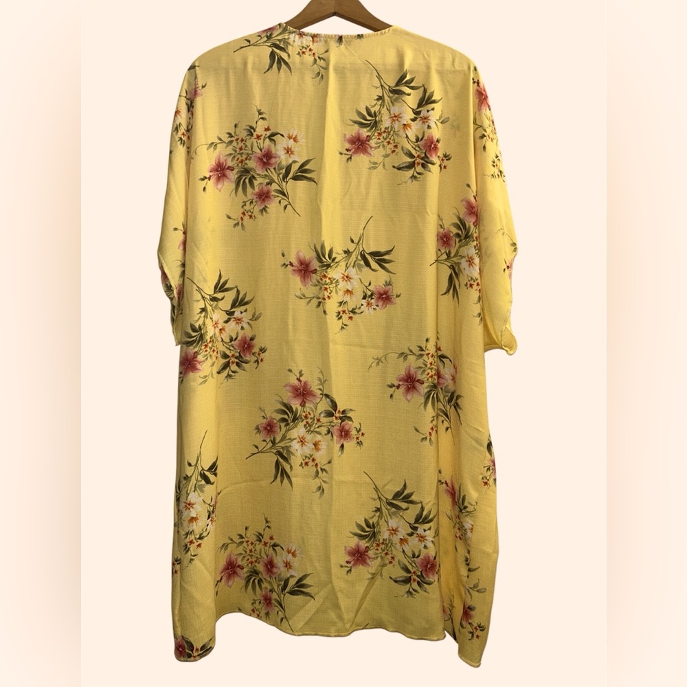 🍪 Ragdoll Yellow Floral Kimono 1X - Picture 2 of 5